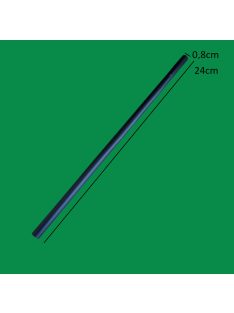 Szívószál fekete, PLA