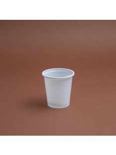 Műanyag pohár 100 ml, fehér 