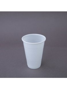 Műanyag pohár 200 ml, fehér 