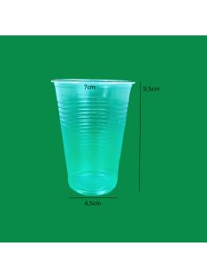 Műanyag pohár 200 ml, átlátszó