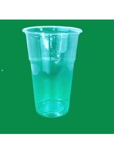 Műanyag pohár 500 ml, átlátszó