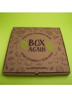 Pizzadoboz 28 cm, barna, Box Again