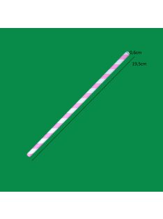 Papír szívószál, rózsaszín