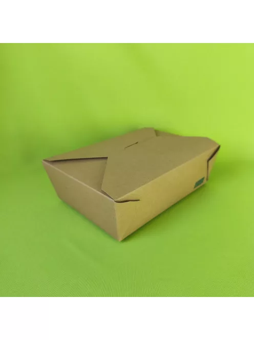 Papír kraft menübox 2 000 ml, főételes, barna