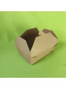 Papír kraft menübox 2 000 ml, főételes, barna