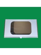 Süteményes doboz, ablakos, 18 cm x 31 cm x 8 cm