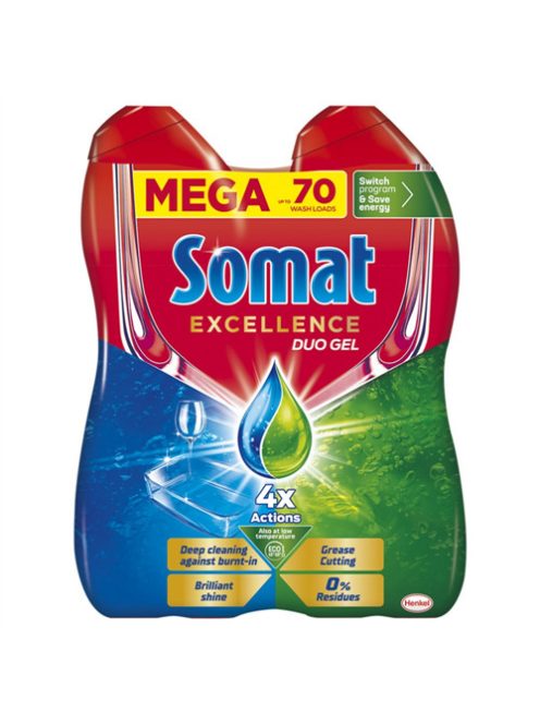 Somat mosogatógép Duo gél Grease Cutting 2 x 630 ml 