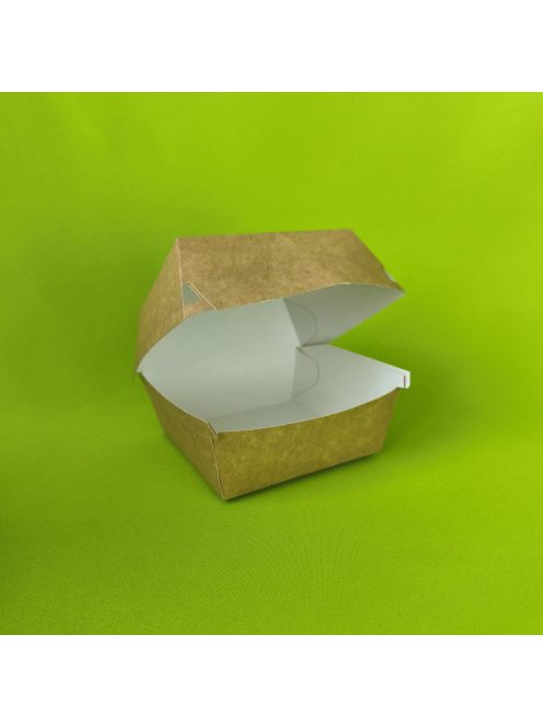 Papír hamburger doboz 115 × 115 mm × 90 mm Kraft