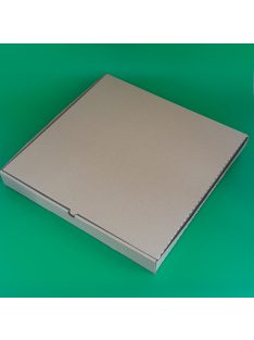 Pizzadoboz 46 cm, barna, nyomatlan 