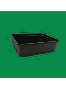 Univerzális tál 750 ml alj, fekete 