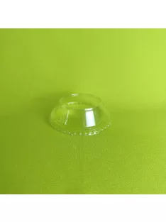 Desszertes kehely kúpos tető, víztiszta