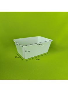 Fröccsöntött univerzális tál 930 ml fehér alj