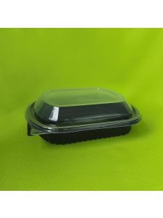 Ovális tál 1200 ml fekete alj+tető