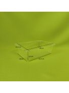 Síkperemes átlátszó tál 1000 ml