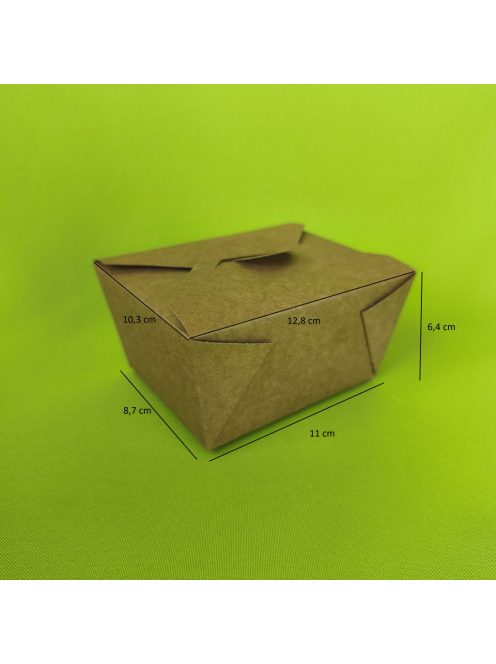 Papír menübox 750 ml, barna