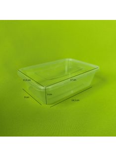   Fröccsöntött univerzális tál 650 ml átlátszó alj + tető