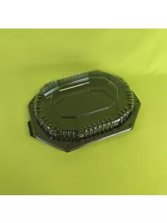 Prezentációs tálca 3 személyes fekete alj + tető