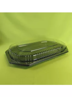 Prezentációs tálca 5 személyes fekete alj + tető