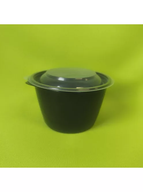 Leveses tál 750 ml alj, fekete