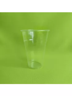 Műanyag pohár 400 ml, átlátszó