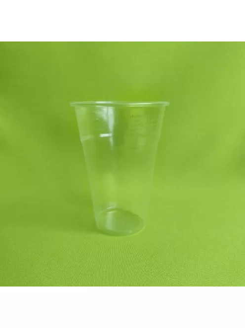 Műanyag pohár 400 ml, átlátszó