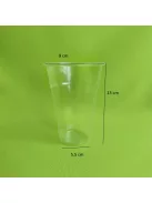 Műanyag pohár 400 ml, átlátszó