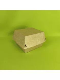 Papír hamburger doboz 115 × 115 mm × 90 mm Kraft 