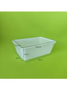 Univerzális tál, fröccsöntött 750 ml alj + tető