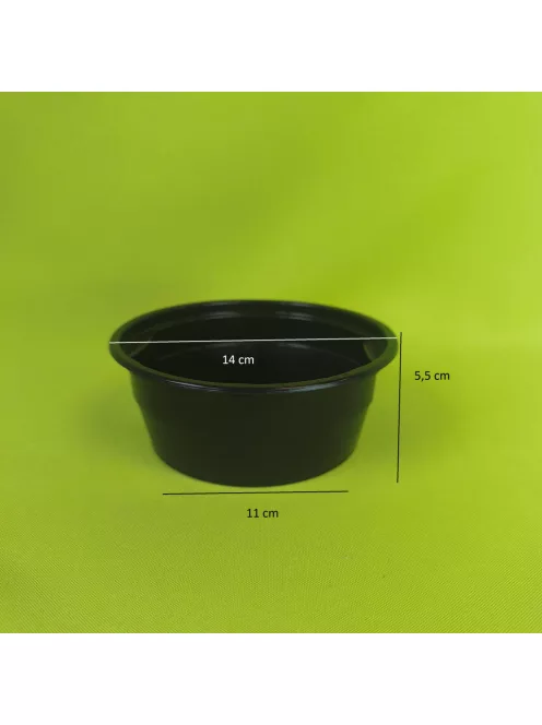 Gulyás tál 500 ml alj fekete
