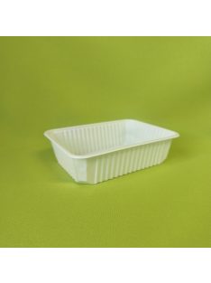 Csapott főételes 750 ml alj fehér