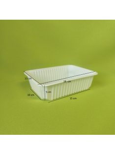 Csapott főételes 750 ml alj fehér