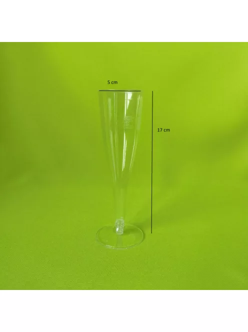 Műanyag pezsgős pohár 100 ml
