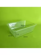 Fröccsöntött univerzális tál 650 ml átlátszó alj + tető