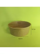Papír salátás tégely 1 300 ml, Kraft         