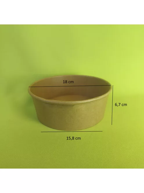 Papír salátás tégely 1 300 ml, Kraft         