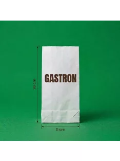 Egyedi papírtasak 0,5 kg 110 mm x 260 mm, fehér