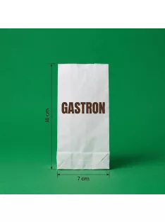 Egyedi aprócikk papírtasak 0,1kg 70 mm x 160 mm, fehér