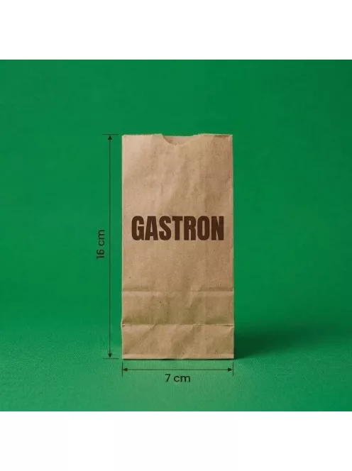 Egyedi aprócikk papírtasak 0,1kg 70 mm x 160 mm, barna