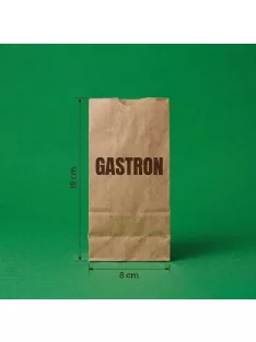 Egyedi aprócikk papírtasak 0,2kg 80 mm x 190 mm, barna