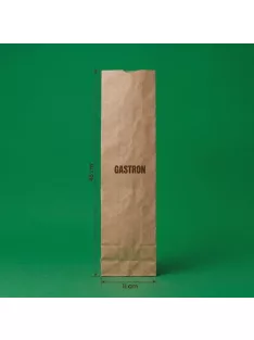 Egyedi bagettes papírtasak hosszú, 110 mm x 460 mm,  barna