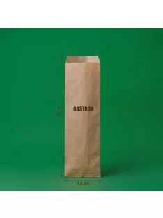 Egyedi evőeszköz tasak, 75 mm x 210 mm,  barna