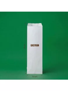 Egyedi evőeszköz tasak, 75 mm x 210 mm,  fehér