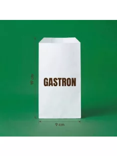 Egyedi hot-dog tasak, 190 mm x 90 mm, fehér