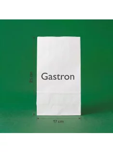 Egyedi pékáru papírtasak 1,25 kg 170 mm x 260 mm, fehér