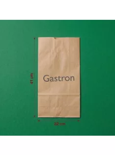 Egyedi pékáru papírtasak 2 kg 220 mm x 410 mm, barna