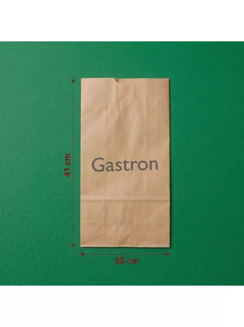 Egyedi pékáru papírtasak 2 kg 220 mm x 410 mm, barna