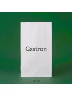 Egyedi zsírálló papírtasak 1 kg 140 mm x 260 mm, fehér