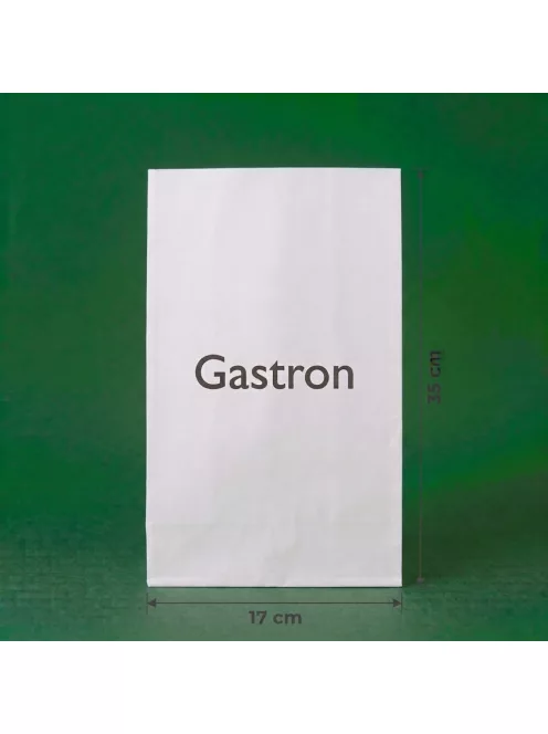 Egyedi zsírálló papírtasak 1,5 kg 170 mm x 350 mm, fehér