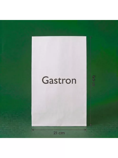 Egyedi zsírálló papírtasak 2 kg 210 mm x 410 mm, fehér
