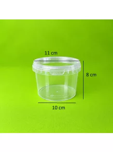 Tégely 560 ml alj + tető, dézsmazáras